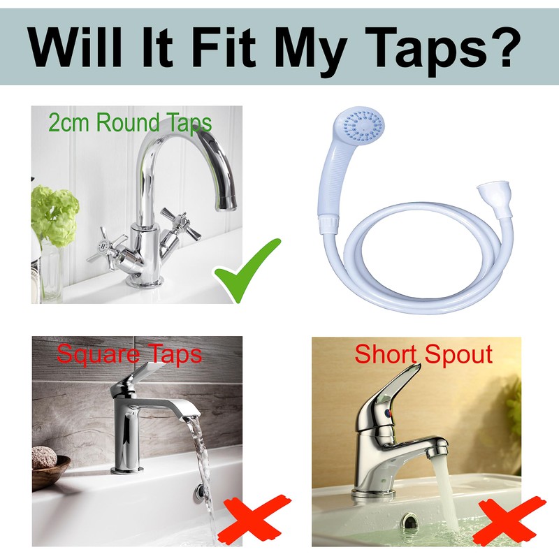 Home Flair Portable Shower | Push On Tap Shower Head