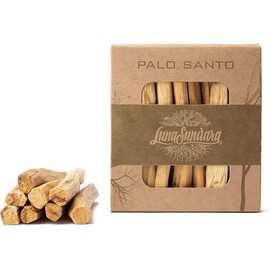 Luna Sundara Organic Wild Harvested Palo Santo Smudging Sticks from Ecuador Select High Resin Natural Incense Sticks Sustainable Packaging 8 Aromatic Sticks for Peace and Tranquility