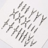 70 pezzi Punk Croce Cinture Nail Charms Y2K Metallo Gothic