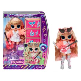 L.O.L. Surprise! Tweens Neon Pop Stars - Thea Stars - 1 Fashion Doll with Backlight Surprises and 10+ Pop Star Fashions and Accessories Velvet of Her Hot Pink Guitar, Gift for Children from 4 Years