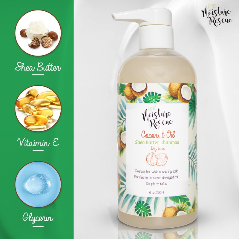 Moisture Rescue Coconut Oil Shampoo - 500ml