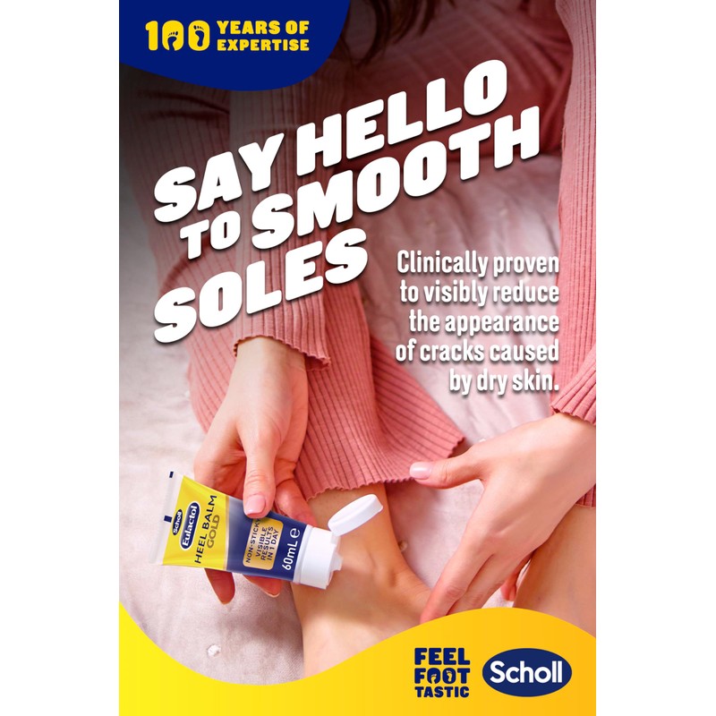 Scholl Eulactol Footcare Cracked Heel Balm Gold 120ml