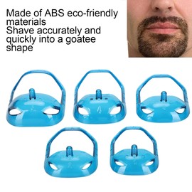 Beard Shaping, Beard Guide Shaper, Mustache Styling Template Beard Styling Tool,Beard Shaper, Transparent Blue Mustache Styling Template Beard Styling Tool, for Jaw Cheek Neck Line Symmetric Curve