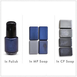 H&B Oils Center Co. Deep Blue/Navy Blue Luxury Mica Colorant Pigment Powder Cosmetic Grade Glitter Eyeshadow Effects for Soap Candle Nail Polish 1 oz