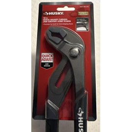 Husky 10 in. Quick Adjust Curved Jaw Groove Joint Pliers 1005 590 378 NIP