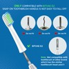 Toolsy 10 Pack Toothbrush Replacement Heads Compatible with Bitvae D2