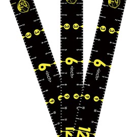 Fishing Ruler for Boat 51" Self-Adhesive Fish Measuring Decals (3 Pack) Waterproof Self Adhesive Measuring Ruler Tape (Black)