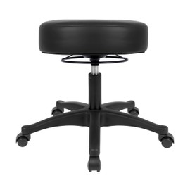 TAKE UR SEAT® All-Purpose Stools with Adjustable Seat and Easy Clean Performance Fabrics for Cleanroom Lab Medical Office Classroom Shop Garage Spa Massage Tattoo(Self-Braking) (15" Black)