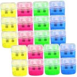 Operitacx 20st Transparenter Bleistift Spitzler Buntstifte Für Kinder Büro-bleistiftspitzer Leichte Bleistiftspitzer Praktische Bleistiftspitzer Taschenbleistiftspitzer Büro Plastik