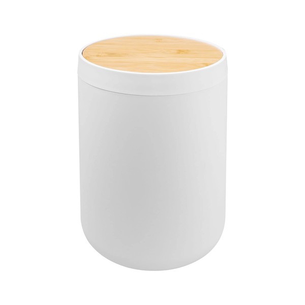 Plastic Round Trash Can Small Wastebasket, Garbage Bin Container with