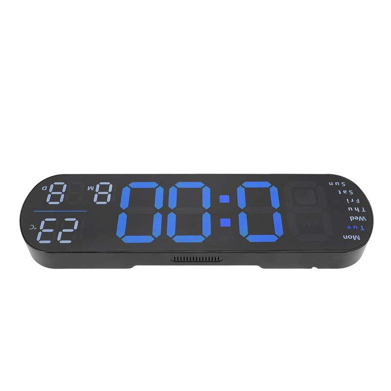 Digital Wall Clock Large Display with Remote Control Auto Brightness