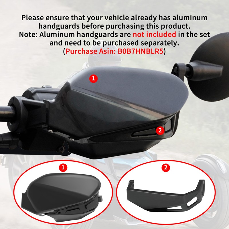 KATIMOTO Handguards Wind Deflector for Can Am Ryker All Models,
