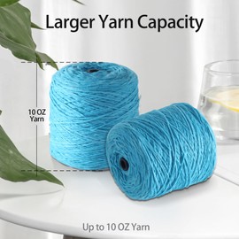 Outbit Automatic Yarn Ball Winder Electric Yarn Winder USB Port 10oz Fast Yarn Spinner Crochet Wool Winder for Knitting Lovers (Pink)