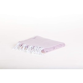 AYSIBOO Beach Towel Made of 100% Cotton, 95 x 55 cm, Traditional Hammam Towel, Sauna Towel, Ideal for Sauna, Beach, Fitness, Yoga, Sport, Hammam, Peshtemal Fouta Towel, Light Pink, Plain