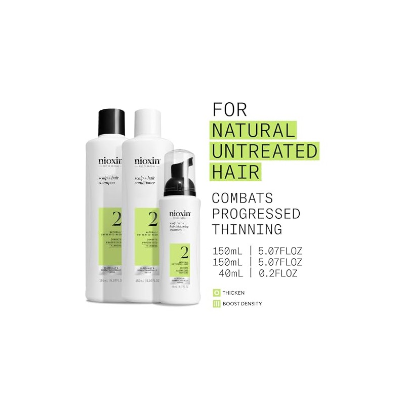 Nioxin System 2 - Hair Thickening System For Natural Hair