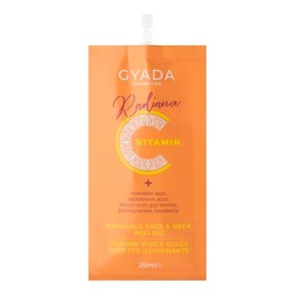 GYADA COSMETICS, Radiance Face & Neck Scrub, Exfoliating for Face and Neck, Stimulates Replacement Part for Mobile Phones, Contrast Dark Spots, Age Signs and Expression Symptoms, Based on Vitamin C,
