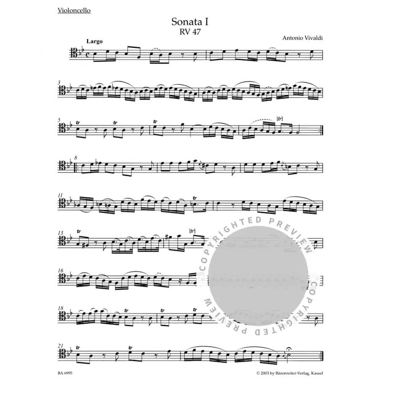 Complete Sonatas for Cello and Basso continuo