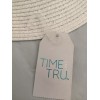Time and Tru Women's Packable Adjustable Band White Fedora Hat