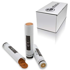 Coin Sleeves Large Pack Euro Paper Coin Sleeves for 2 Cent Coins in Box Contents: 636 Pieces