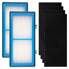 (6 Pack) AER1 Filter 2 HEPA Filters + 4 Carbon Booster Filters Compatible With Holmes AER1 Type Total Air Filter, HAPF30AT And HAP242-NUC, Replacement HEPA Filter Kit