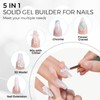 TOMICCA 3D Gel Nail Art, White Sparkles Sculpting Gel for
