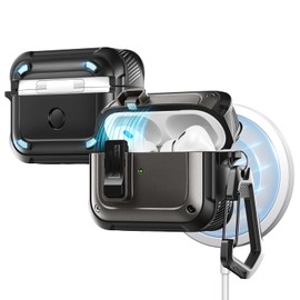 Valkit Compatible Airpods Pro 2nd/1st Generation Case with Cleaner Kit & Lock, Magnetic Ready Airpods Pro 2 Case Cover Shockproof Hard Shell Protective Case for Airpod Pro 2nd/1st Gen(2023/2022/2019)