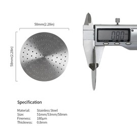 watchget 58mm Espresso Puck Screen-Metal Coffee Filter Reusable Espresso Filters for 58mm Portafilter Filter Basket-0.8mm Thickness with Magnetic Nail