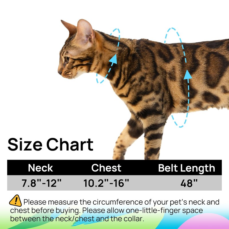 Cat Harness and Leash Set - Escape Proof Adjustable Cat
