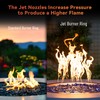 Skyflame Jet Burner Ring Kit, 12" Round Fire Pit Burner