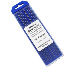 MAUTO TIG Welding Tungsten Electrodes 2% Lanthanated 1/16" x 7" 10-Pack (Blue, WL20)