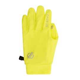 Dare 2b Mens Cogent II Reflective Warm Back Gloves, Yellow - fluorescent yellow.