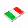 Perdecor Italy Flag Sticker Emblem Italian Decal Car Chrome Flags,