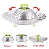 Vegetable Steamer Basket, Stainless Steel Folding Steamer Basket Insert for