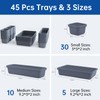 Giklux 45 Pack Tool Box Organizer Tray, 3-Sizes Tool Box
