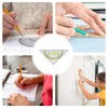 Sporgo Pack of 12 Transparent Plastic Geometry Triangle Protractor with
