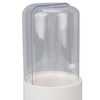 Makeup Brush Holder White with Pearl Filling Rotating 180 Degree