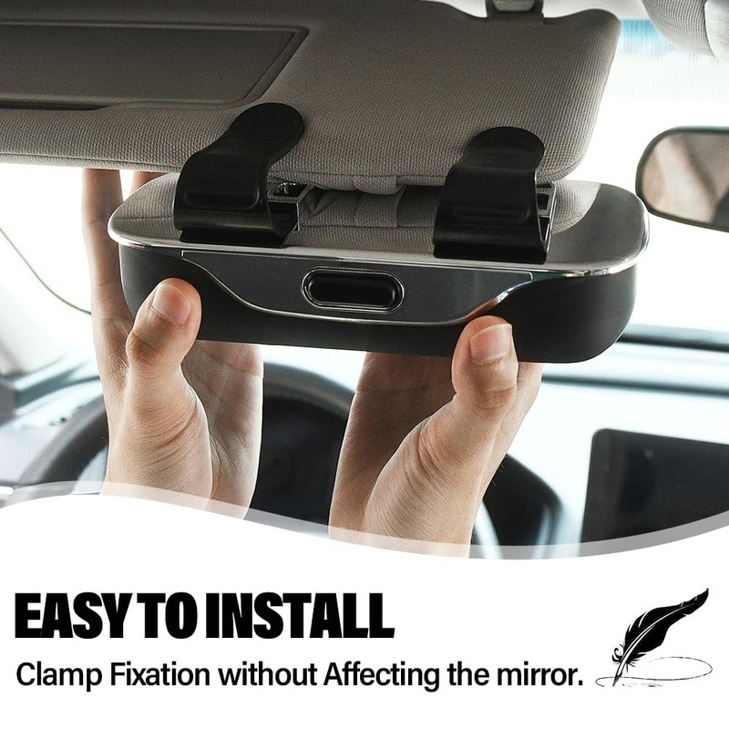 Car Sunglass Holder for Visor Clip, Universal Car Visor Glasses
