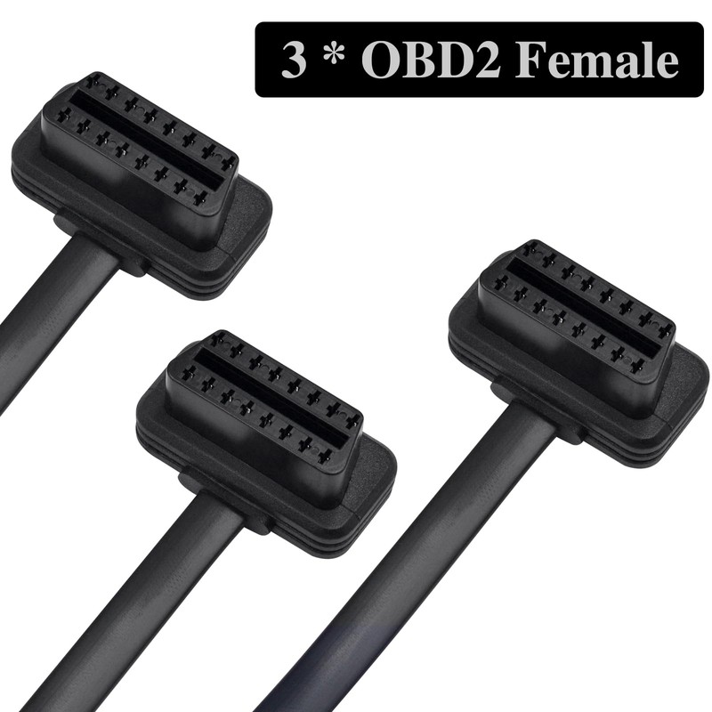 Duttek OBDII 1 to 3 Y Splitter Cable 2FT/60cm, Rihght