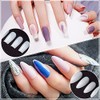 Kalevel 500 Pcs Nail Practice Tip Nail Tip Long Oval