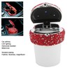 Car Ashtray DiamondStudded Smokeless Container with LED Light Indicator Multifunctional