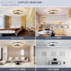 VOLISUN Low Profile Ceiling Fans with Lights and Remote, Fandelier