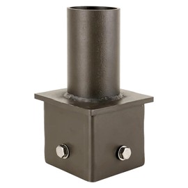 4 Inch Square Pole Bracket Tenon Adapter, Tenon Pole Bracket, Pole Top Mount for Slip Fit Mounting, Parking Lot Light, LED Shoebox Light