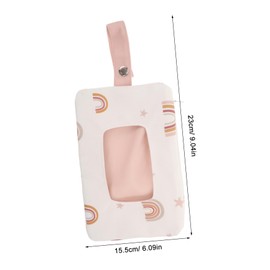 FRCOLOR Reusable Wipe Holder Pouch Stylish Refillable Wipes Dispenser for Travel Outdoor Use Easy to Clean Container More Convenient One Hand Operation