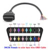 YAODHAOD OBD2 Female to Open Pigtail Extension Cable,16Pin OBDII Port