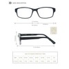 HEEYYOK 4-Pack Reading Glasses Men 2.50,Large Square Readers,Rectangular Frame?Oversized Comfort