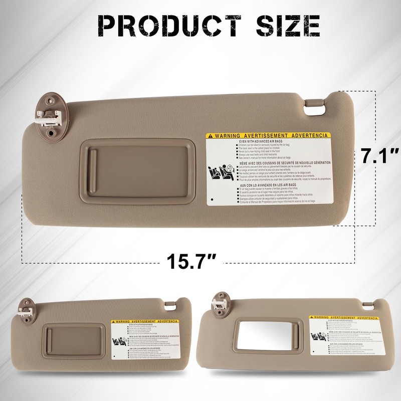PEVAST Left&Right Side Sun Visor Replacement for 4RUNNER Toyota 2010