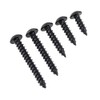 FEEIMOL Round Head Self Tapping Screws Wood Screws Black Hex
