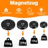 Black Neodymium Magnets Extra Strong, Pack of 8 16 mm