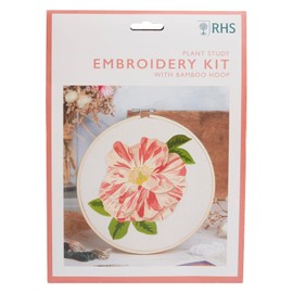 RHS The Royal Horticultural Society Embroidery Hoop Decoration Kit, Plant Study Design, 8", Embroidery Kits For Adults & Cross Stitch Kits for Adults Beginners, Gift Idea, With Embroidery Pattern