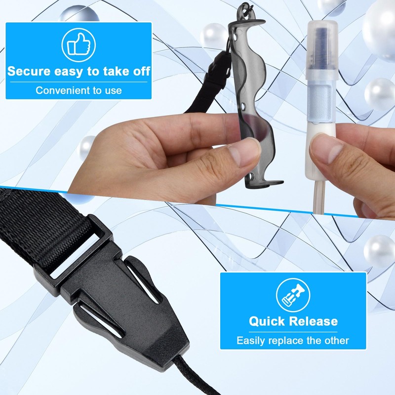 1 PCS PD Catheter Holder with 2 PCS Adjustable Necklace